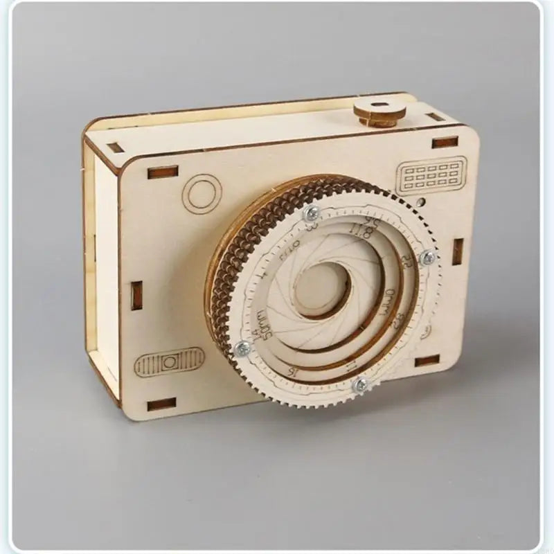 Wooden Camera Craft Kit – DIY Music Box Assembly for Kids