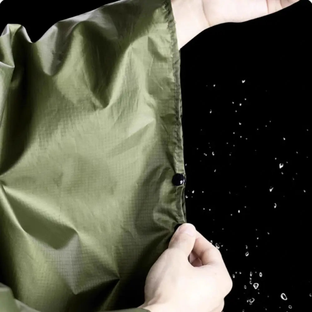 3-in-1 Hooded Waterproof Raincoat – Lightweight Outdoor Poncho