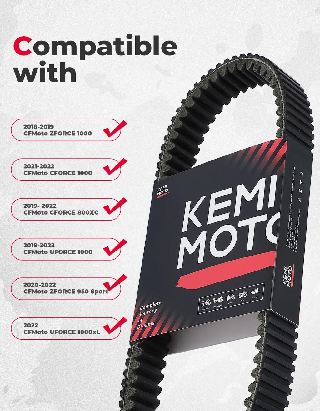 CVT Drive Belt for CFMoto ZFORCE CFORCE UFORCE | OEM 0JWA