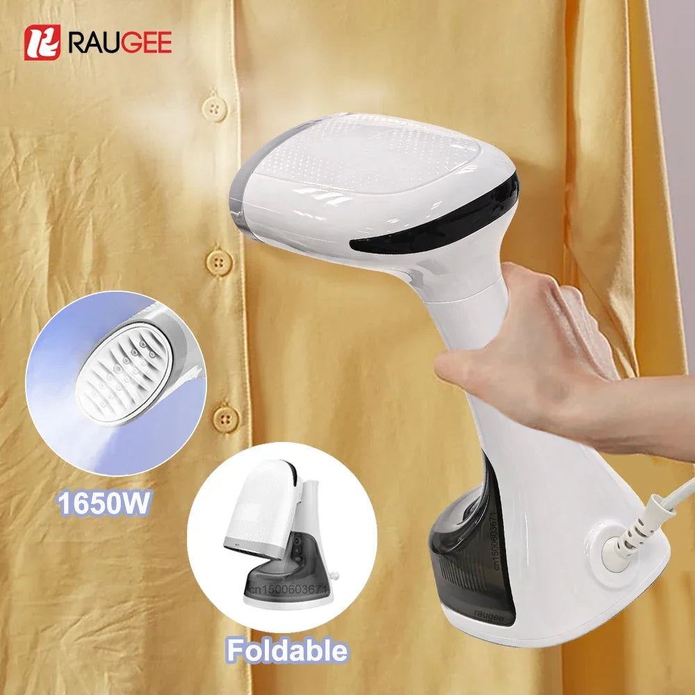 Raugee 1650W Handheld Garment Steamer – Foldable Portable