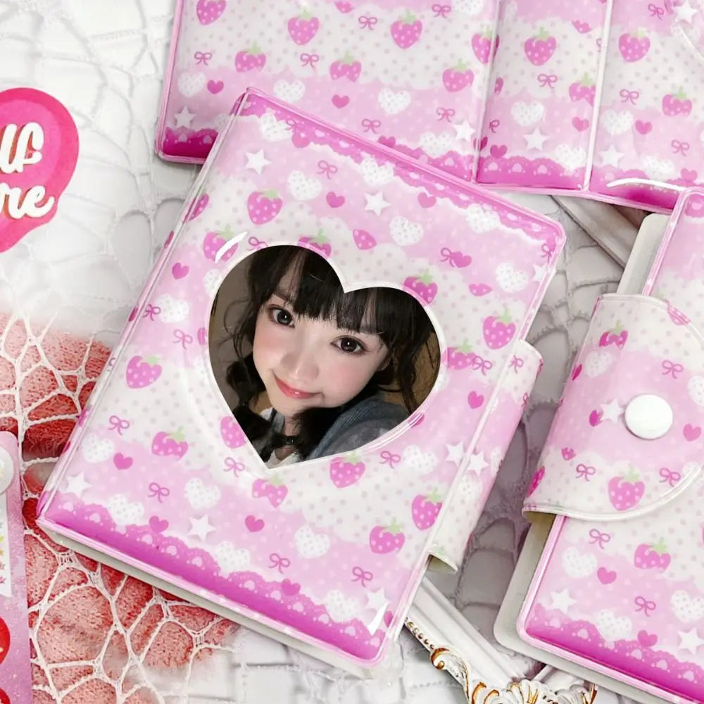 Pink Bow Mini Photocard Binder 3 Inch | 16-Page Card Album