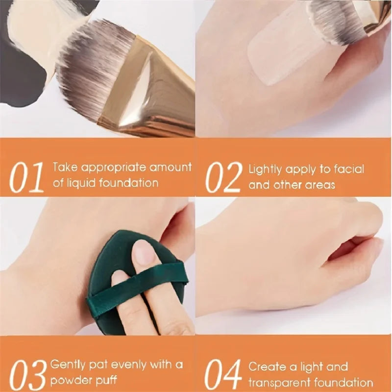 Ultra Thin Foundation & Contour Brush Set | Soft Blending