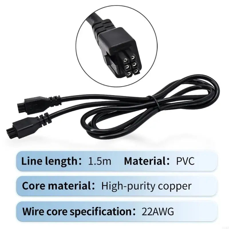 6-Pin H2D Extension Cable for AMS 3D Printer – 1.5M Shielded