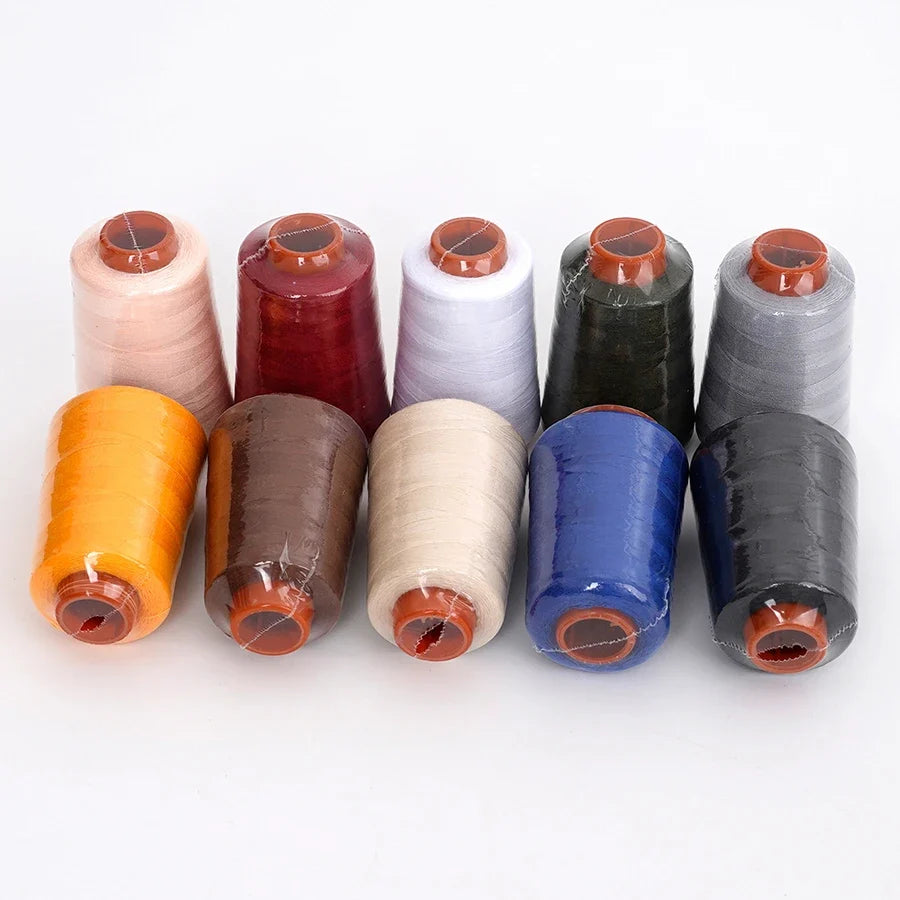 Polyester Sewing Thread Set – 10×800-Yard Cones + 10 Bobbins