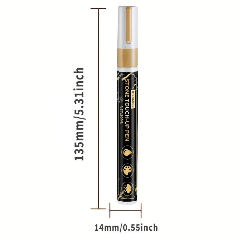 Golden Tombstone Marker Pen – Restore Granite & Marble Text