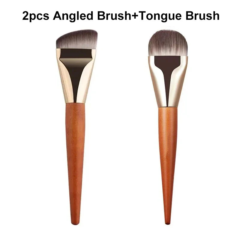 Ultra Thin Foundation & Contour Brush Set | Soft Blending