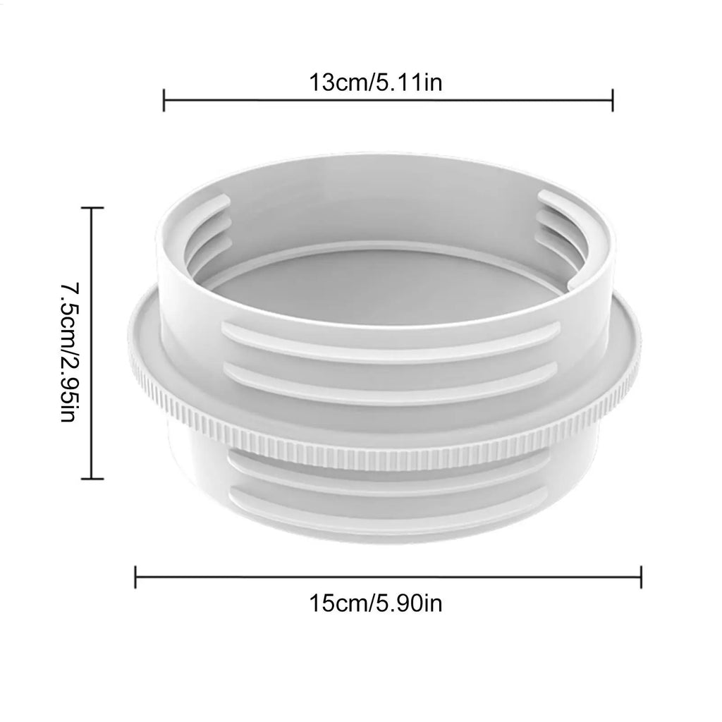 Portable AC Hose Adapter – Universal Exhaust Coupler Connector