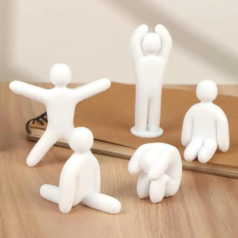 3D Printed Mini Human Figurines – DIY Paintable Statues (3/8 Pcs)