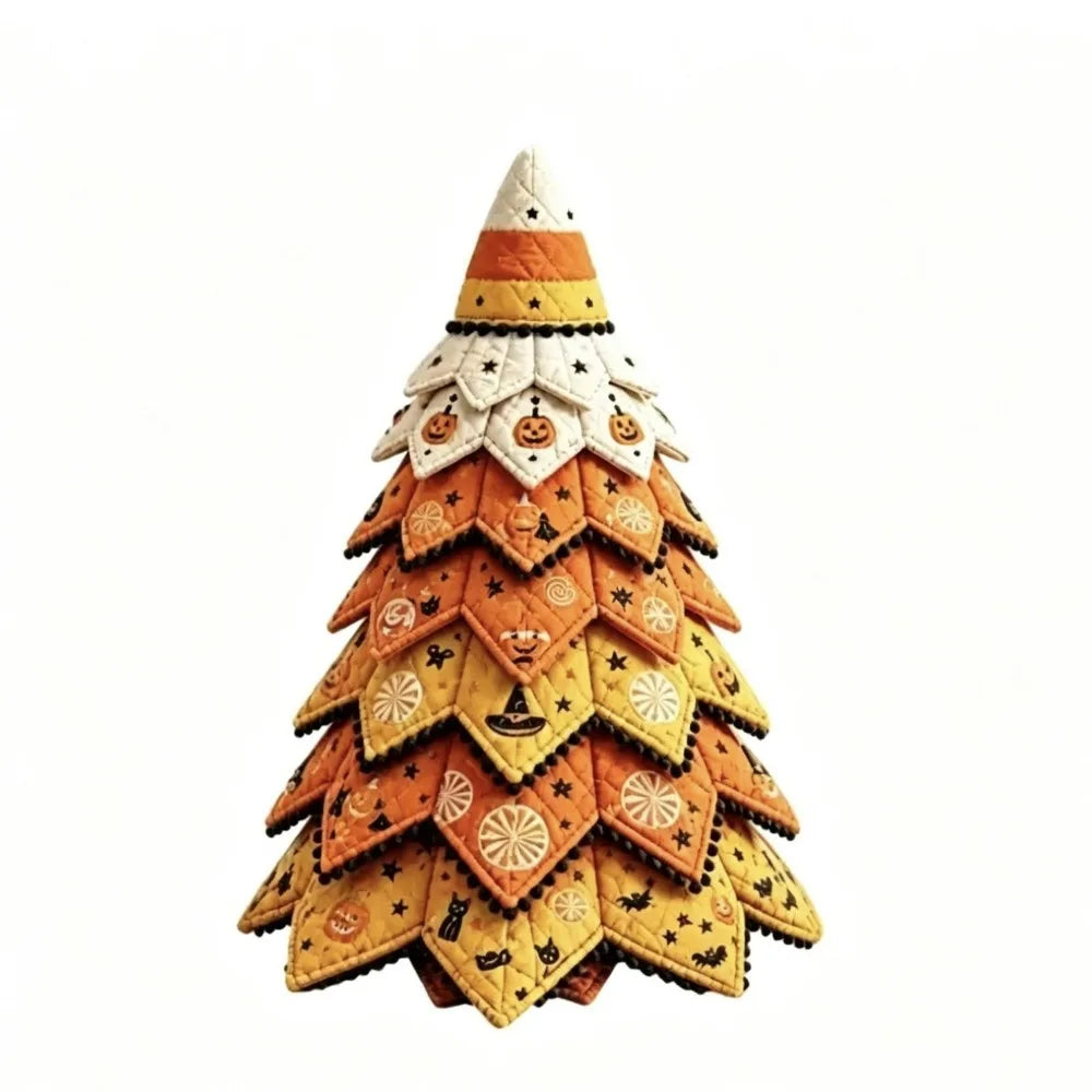 DIY Christmas Tree Patchwork Sewing Kit – Floral Fabric Set