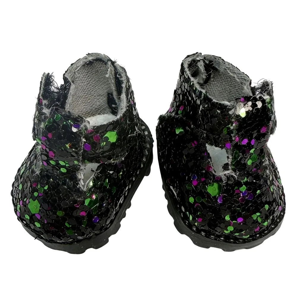 Miniature Sequin Doll Shoes 3.5cm | 1/6 Scale Dress-Up Gift