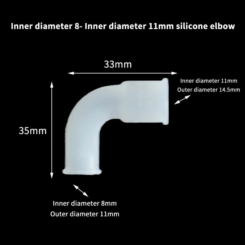 Silicone Elbow Pipe Connector for Garden & Aquarium Tubing