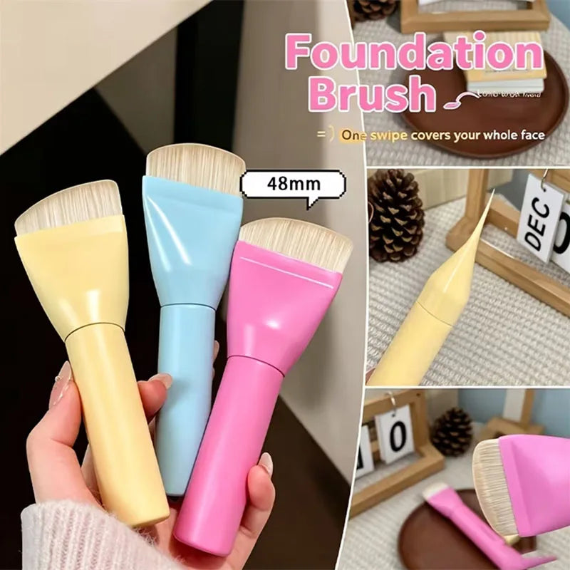 Wide Head Foundation Brush – Soft Flexible Bristles, Multi-Use