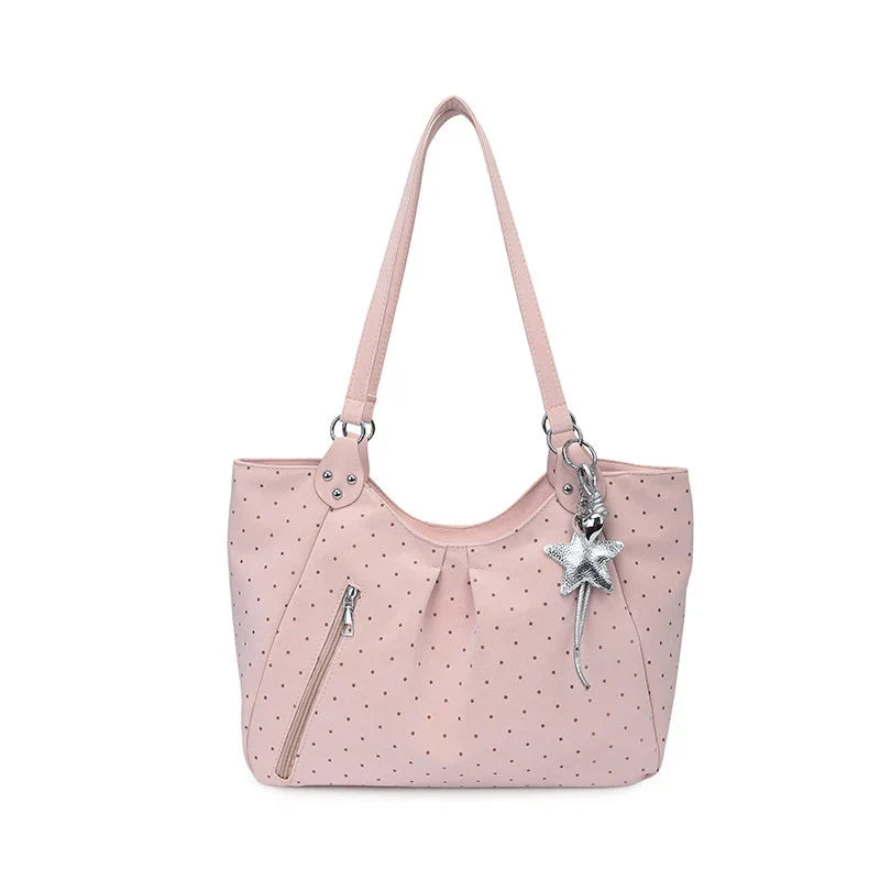 Nixie Polka Dot Tote Bag – Large Women's Shoulder Handbag