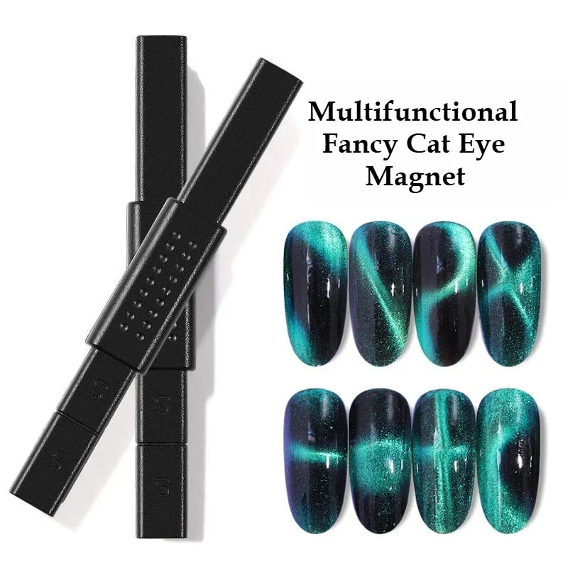 Double-Headed Cat Eye Nail Magnet 3D Tool for Gel Polish Art