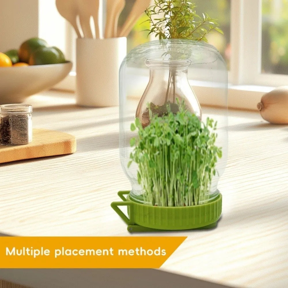 Sprouting Lids with Stand for Wide Mouth Mason Jars – BPA-Free