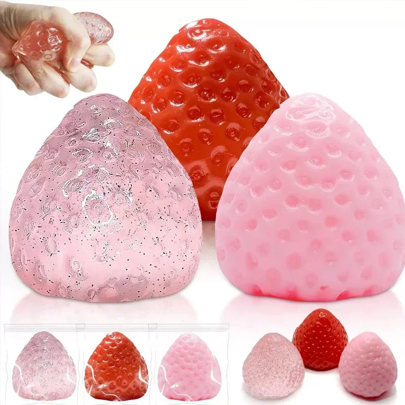 Strawberry Gummy Slow-Rise Squeeze Toy | Squishy Fidget Gift