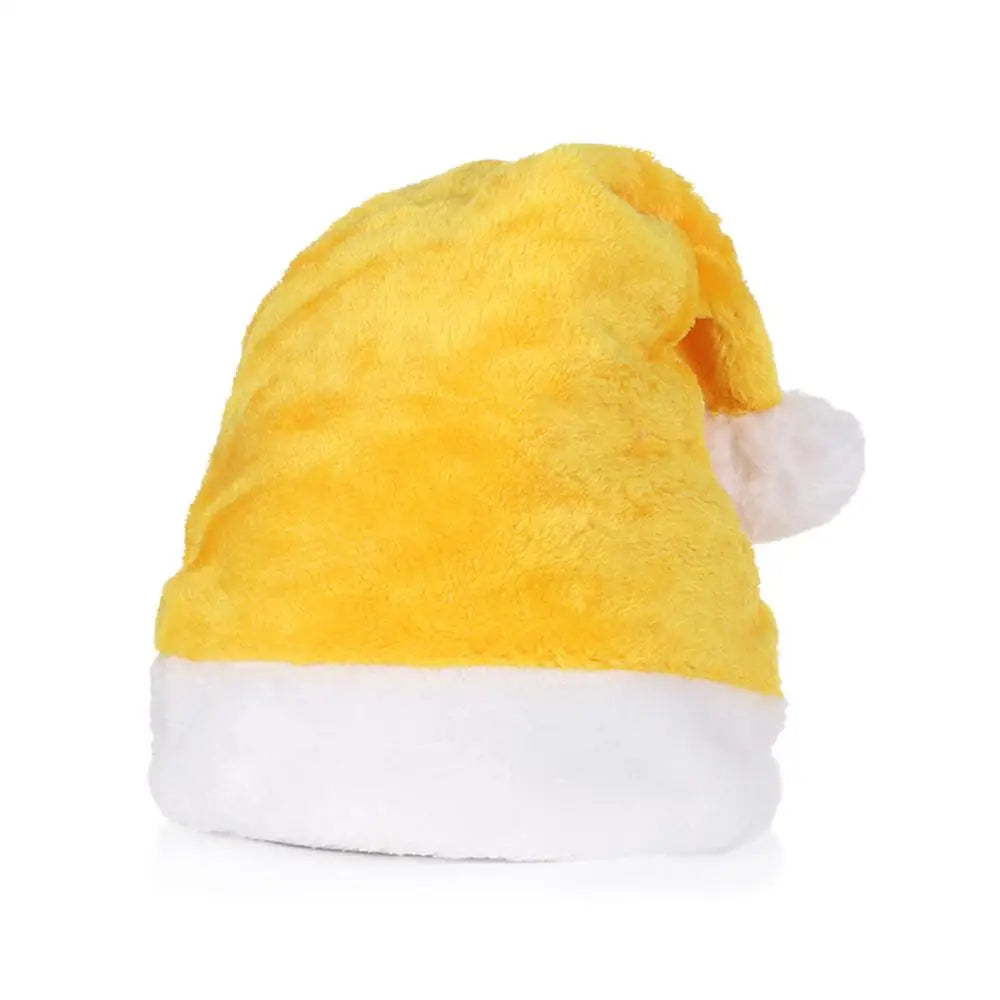 Plush Santa Hat Christmas Cap – Holiday Party Adults & Kids