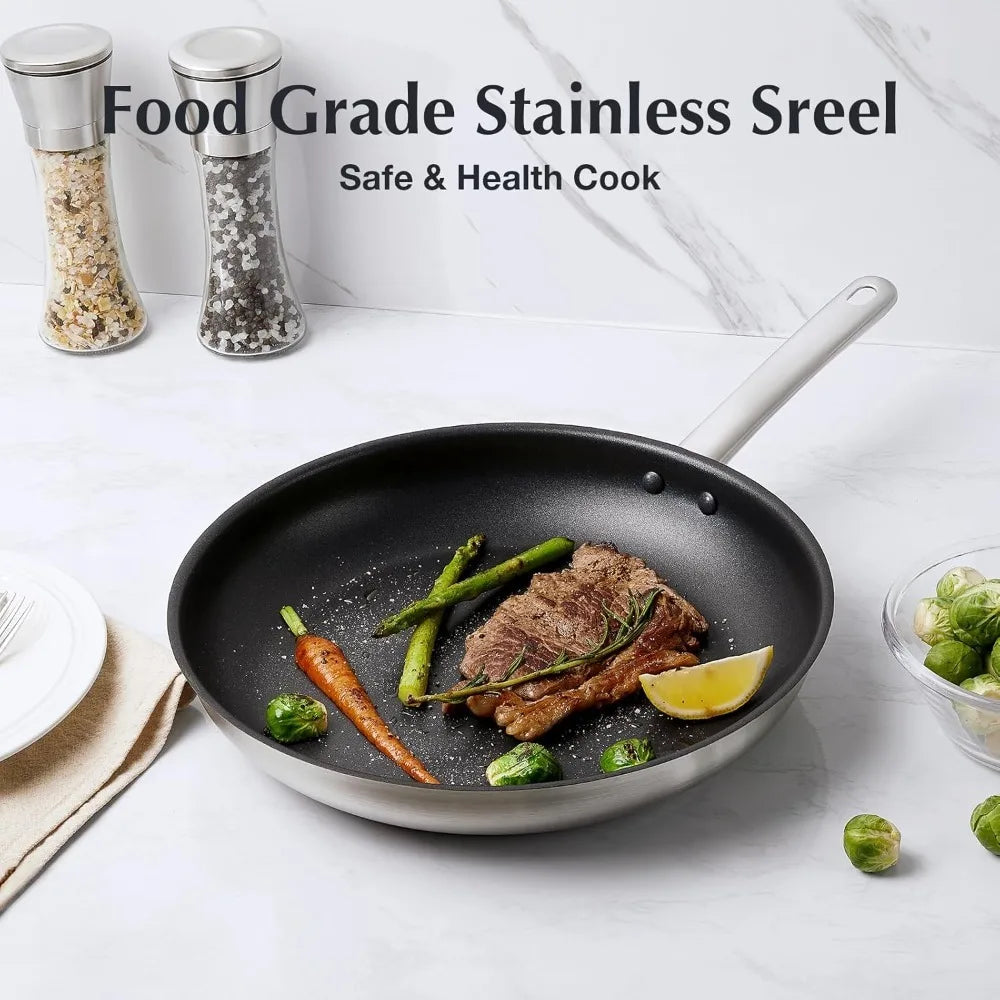 KOCH SYSTEME CS 10-Piece Nonstick Stainless Steel Cookware Set