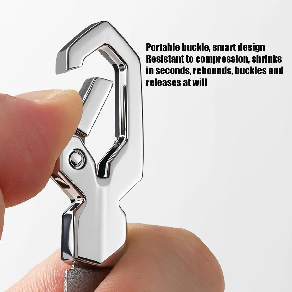 Stainless Steel Double-Sided Metal Nail File with Keychain