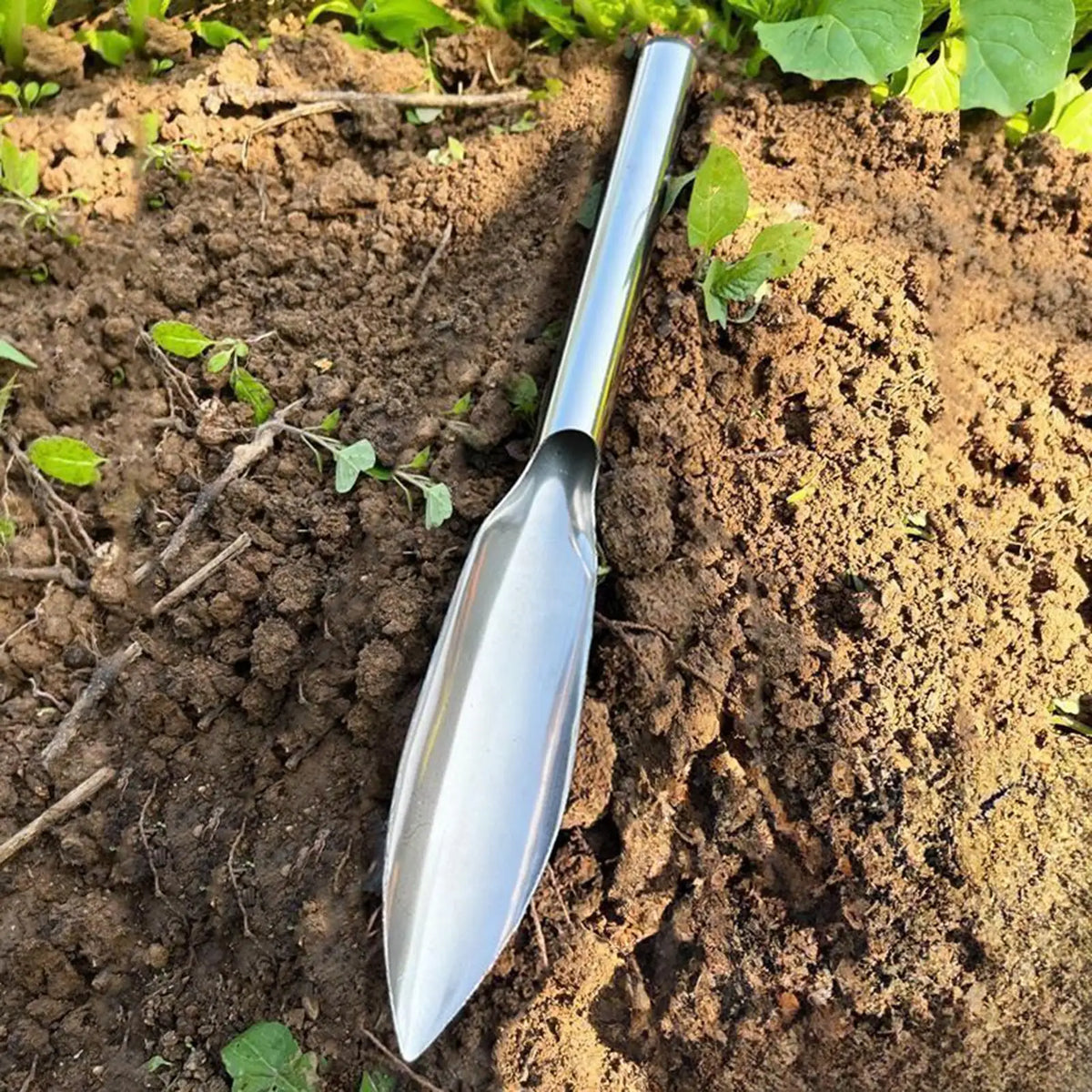 Stainless Steel Potting Scoop & Digging Shovel Set – 2 Pack