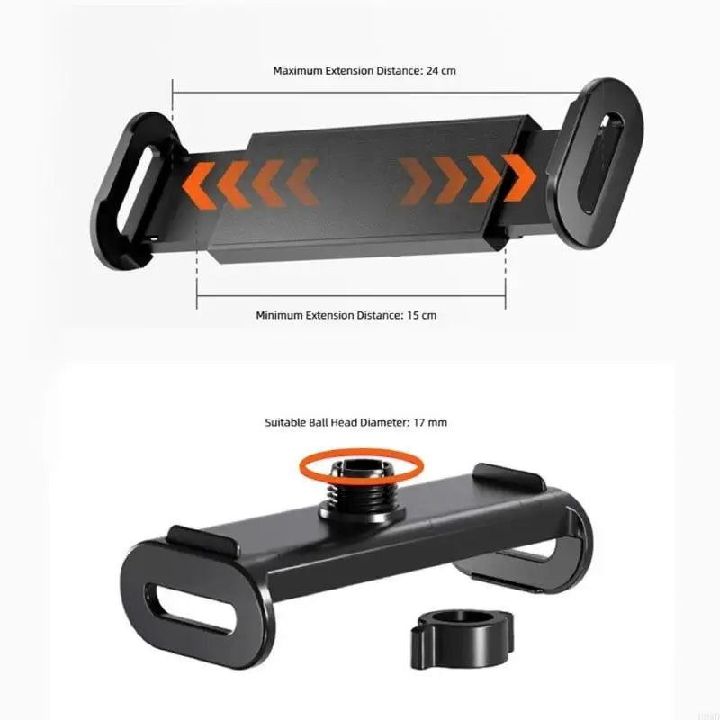 Tablet & Phone Mount 5–12.9" Swivel Ball Head | Car Desk Wall