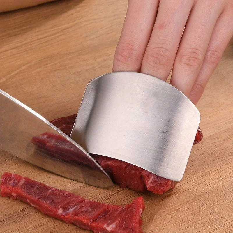 Stainless Steel Finger Guard for Slicing | Kitchen Safety Tool