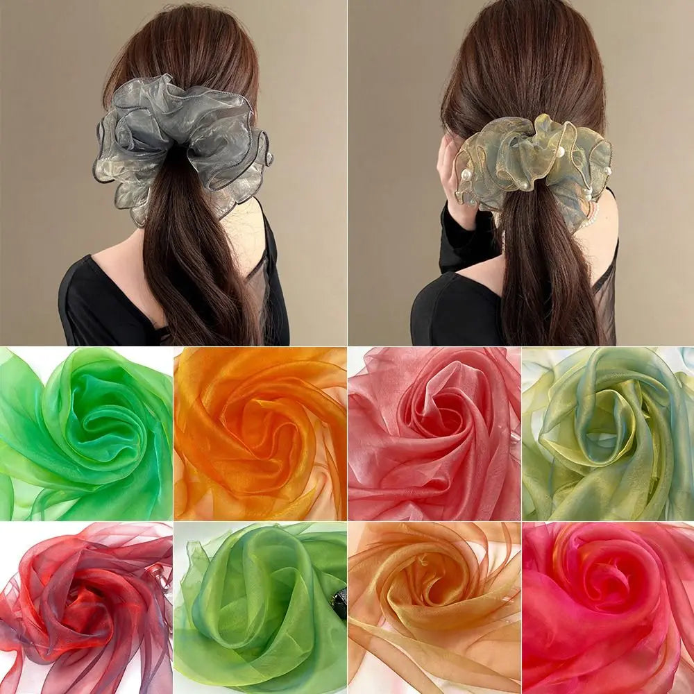 Two-Tone Gradient Organza Laser Fabric 150x100cm Polyester