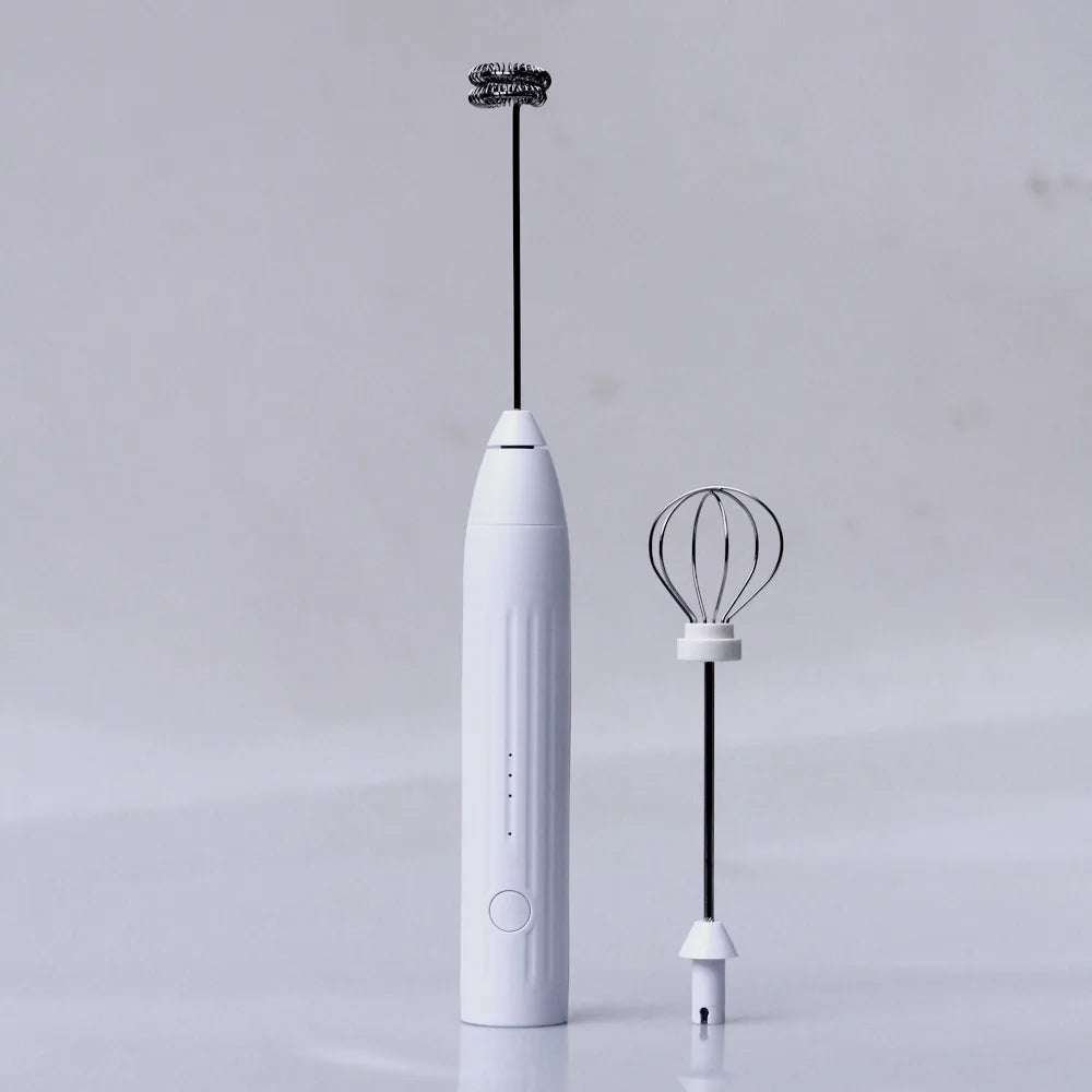 Electric Handheld Milk Frother – Coffee Matcha Egg Beater
