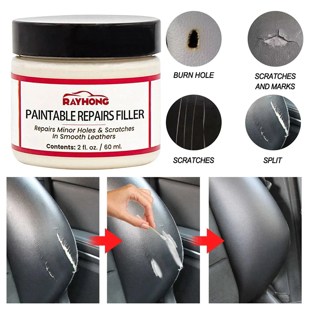 Leather Restoring Paste 60ml – Filler & Repair Cream for Leather