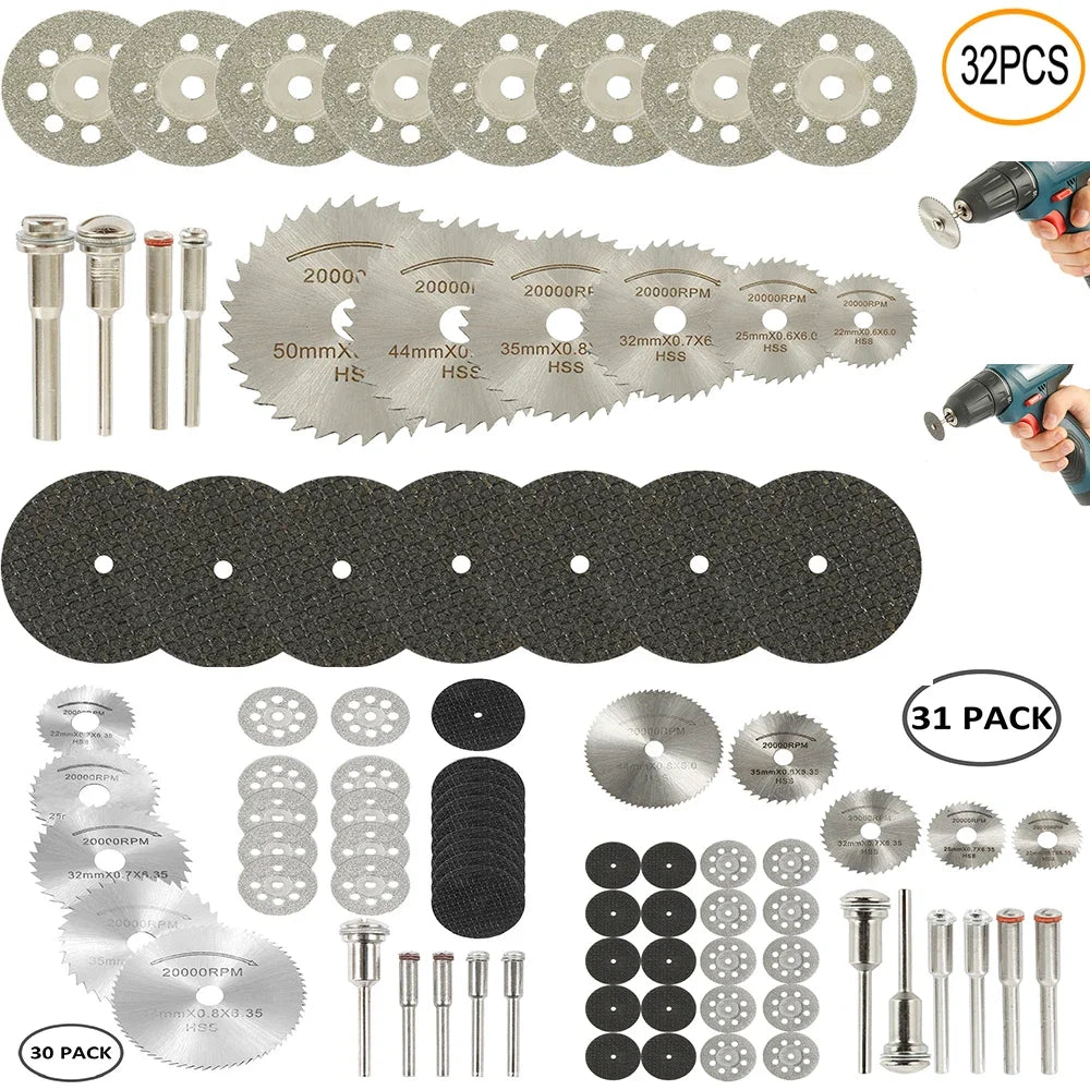 Mini Circular Saw Blade Set – Diamond Cutting & Grinding Discs