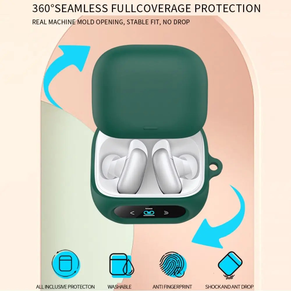 Silicone Case + Carabiner for Anker Soundcore Liberty 5 Pro