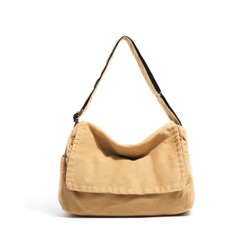 Women's Washed Canvas Crossbody Bag – Boho Large Tote