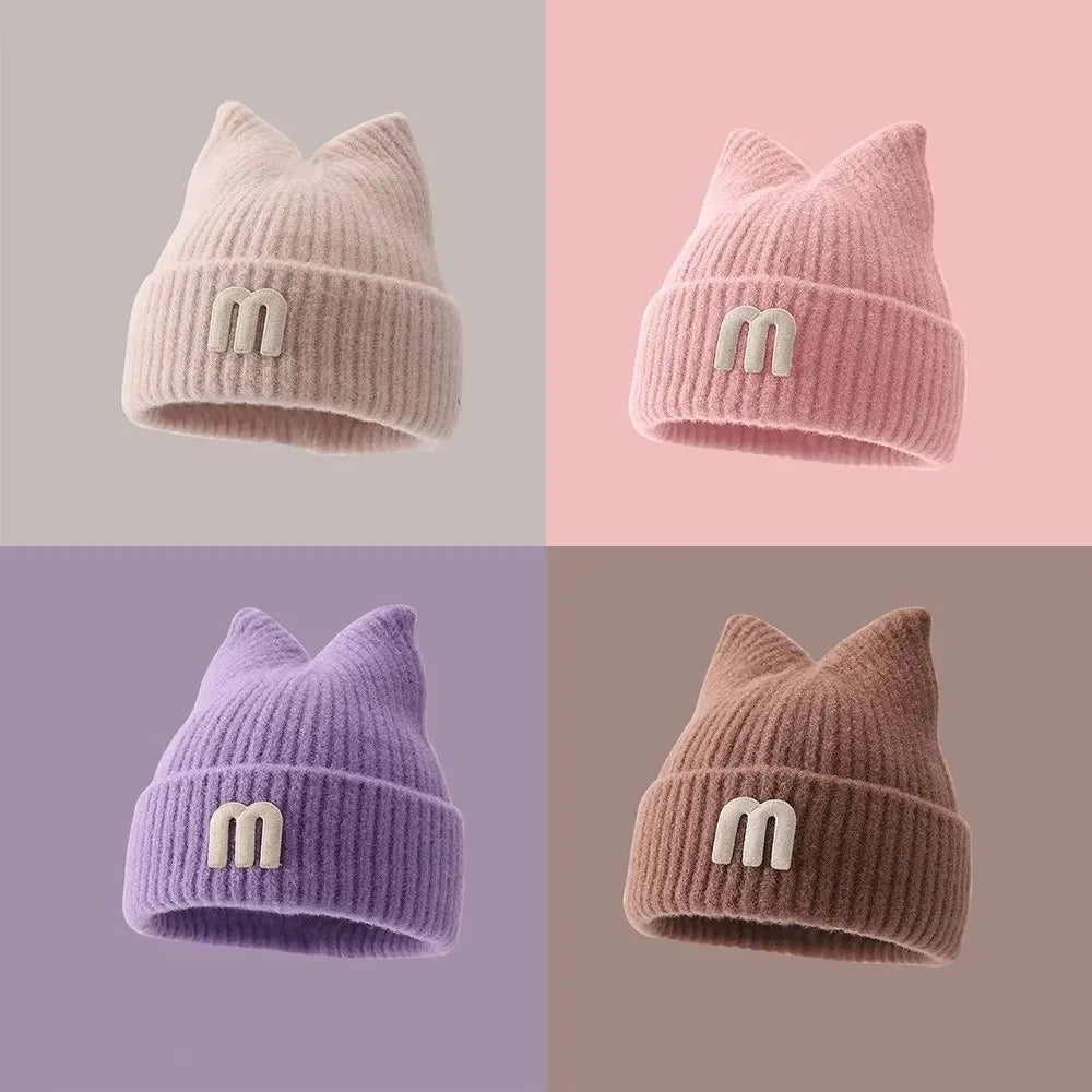 Toddler Knit Beanie Hat – Winter Ear Protection Cap for 1–3Y