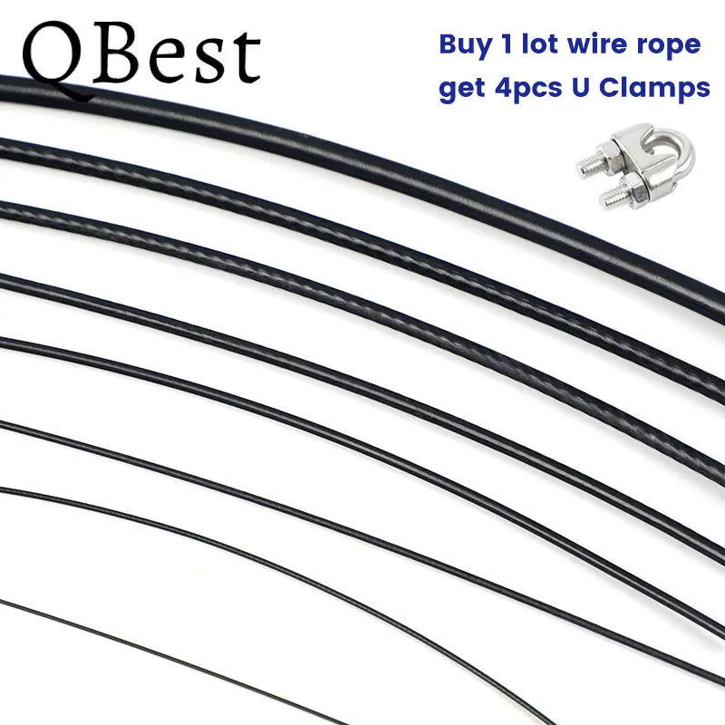 PVC Coated Stainless Steel Wire Rope Cable 20M 30M 50M