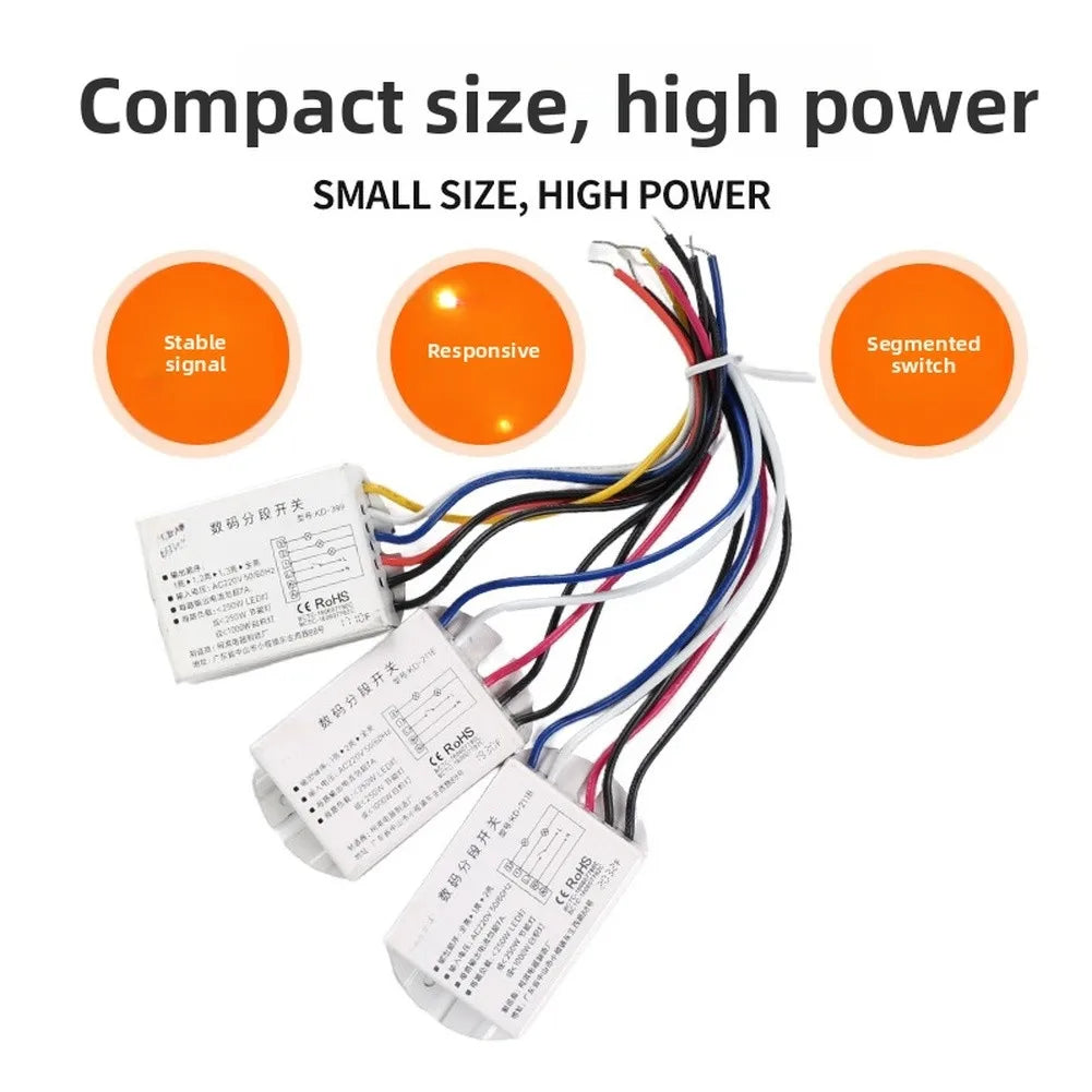 220V Wireless Remote Control Light Switch – 2 Way & 3 Way
