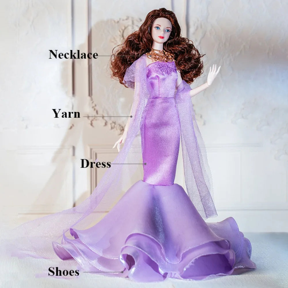 Purple Lace Doll Clothes Set | 1/6 Scale Fashion Doll Outfit