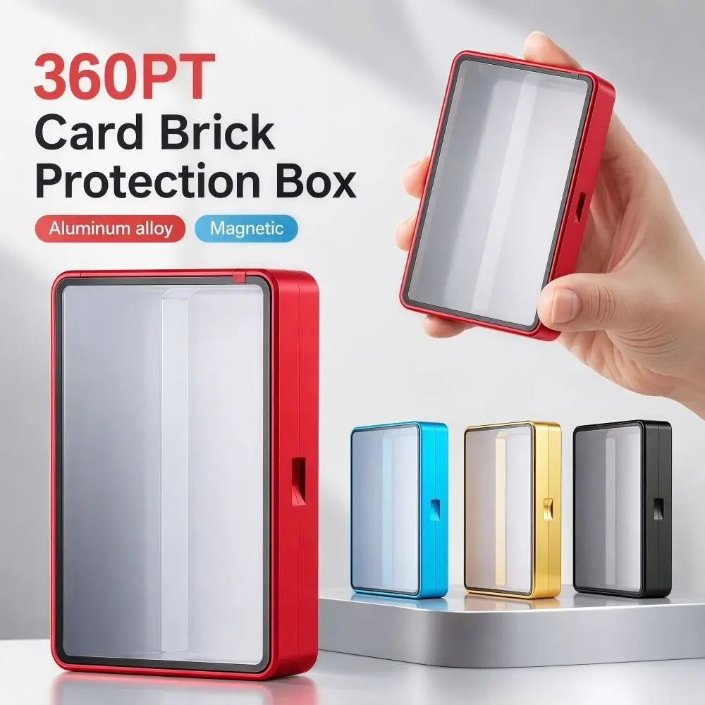 Magnetic 360PT Card Protection Box | UV Tempered Glass Case