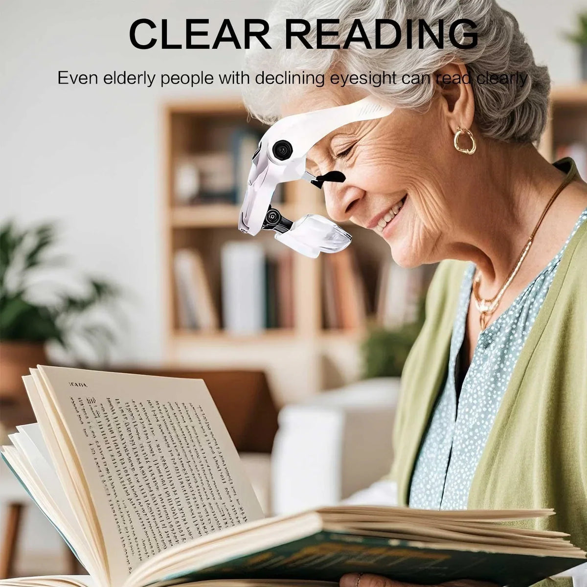 STONEGO LED Head Magnifier – 5 Lenses Hands-Free Loupe