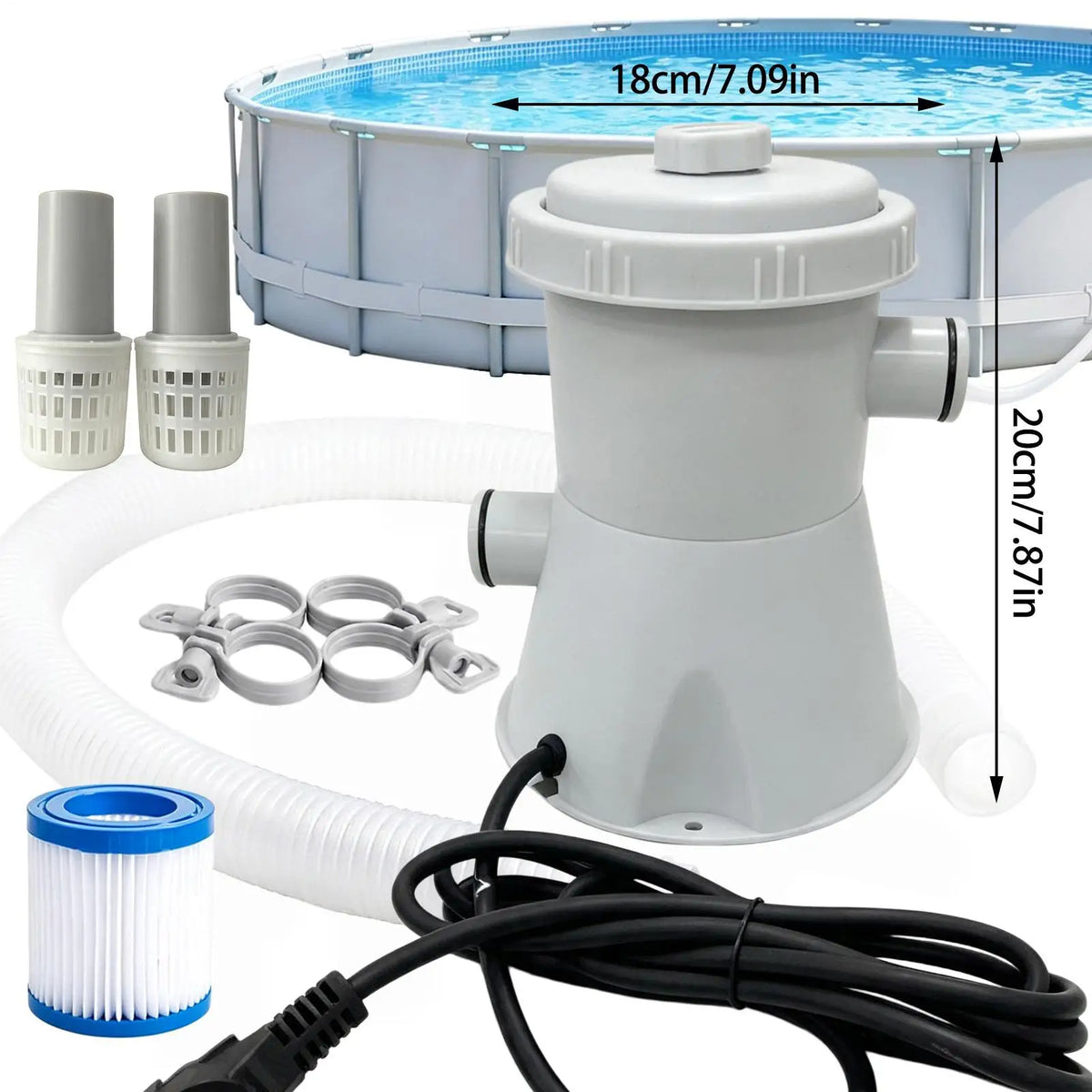 Swimming Pool Sand Filter Pump Set – Backyard Water Filtration