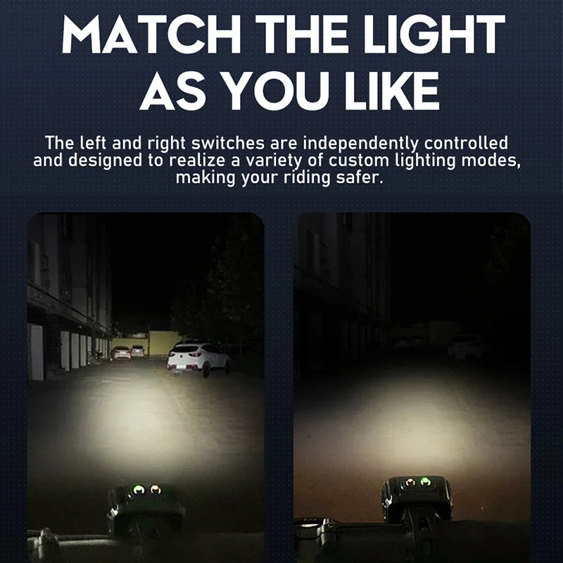 Q6 Rechargeable Front & Rear Bike Light Set | LED Bicycle Lamps