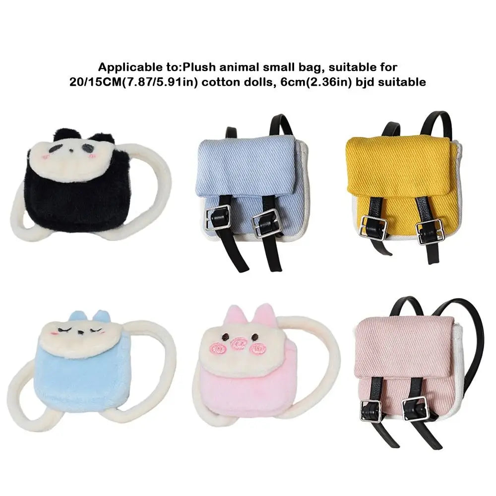 Animal Style Mini Backpack for 17cm Labubu Doll – DIY Accessory