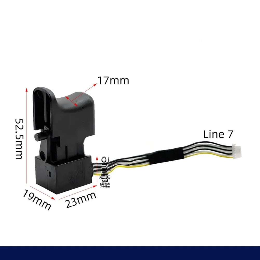 21V 20V Brushless Drill Switch 7-Wire Replacement – 820 823
