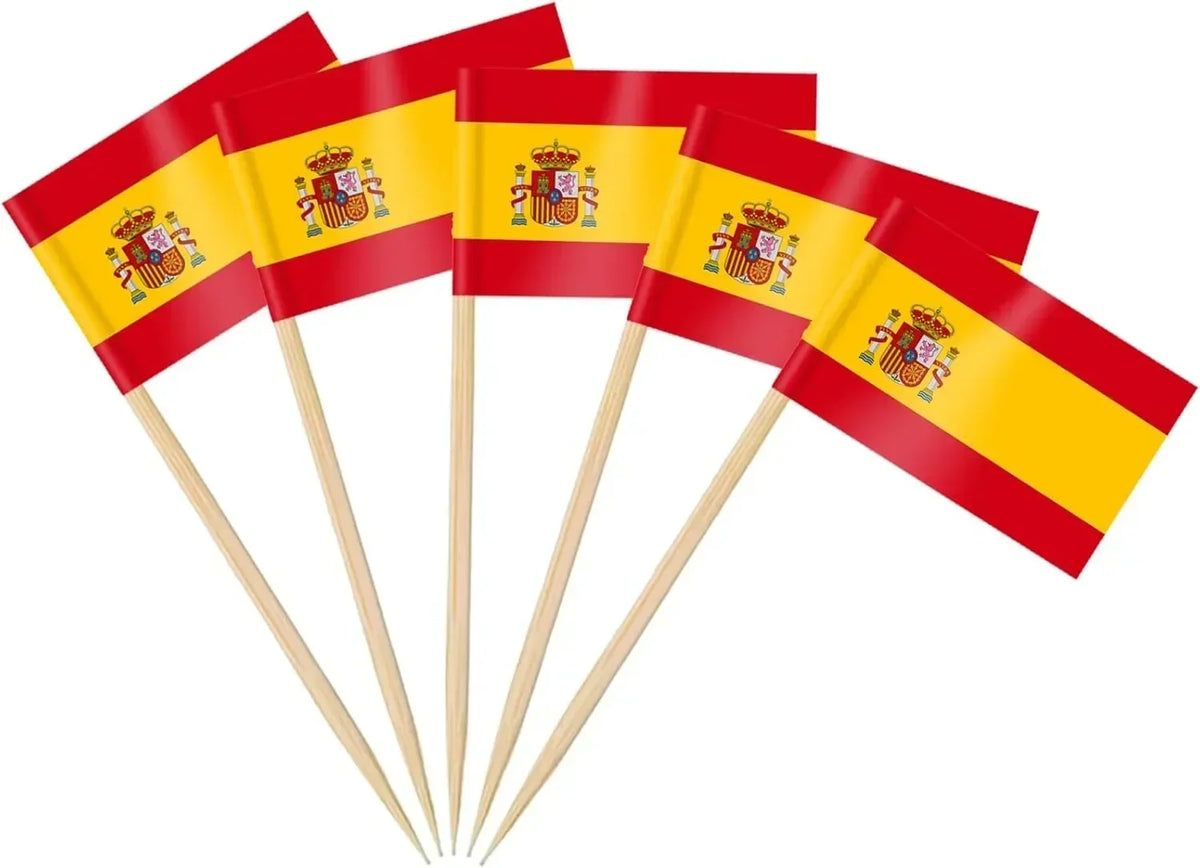 Thailand Flag Toothpick Picks 100 Pcs – Double-Sided Party Flags