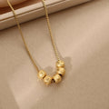 Five Fortunes Lucky Bead Clavicle Chain Necklace | Women