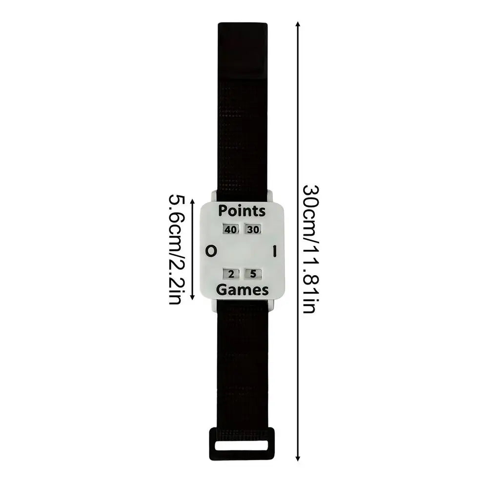 Tennis Score Keeper Wristband – Big Screen Adjustable Counter