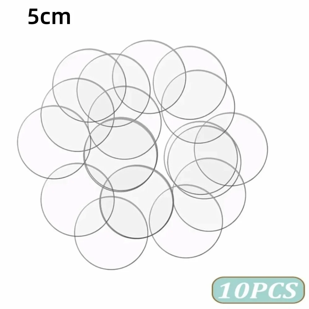 10Pcs Clear Acrylic Round Disc Blanks 2mm – 3 to 15cm Circles