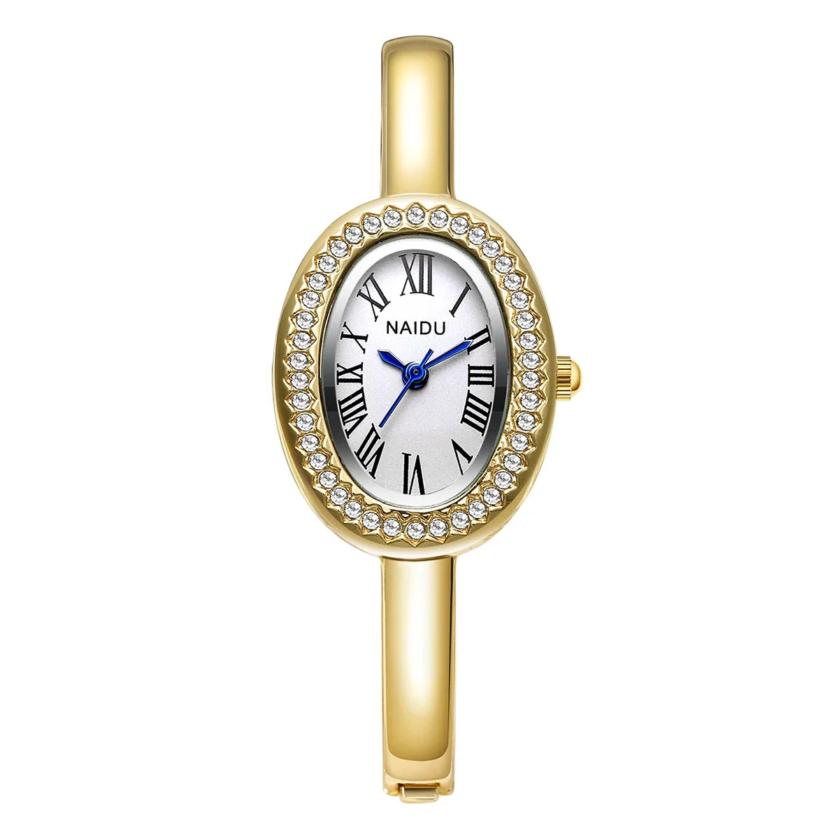 Women's Roman Numeral Quartz Watch – Casual Alloy Timepiece