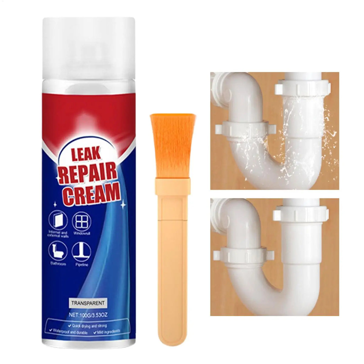 Transparent Waterproof Sealant Cream 100g – Roof & Concrete
