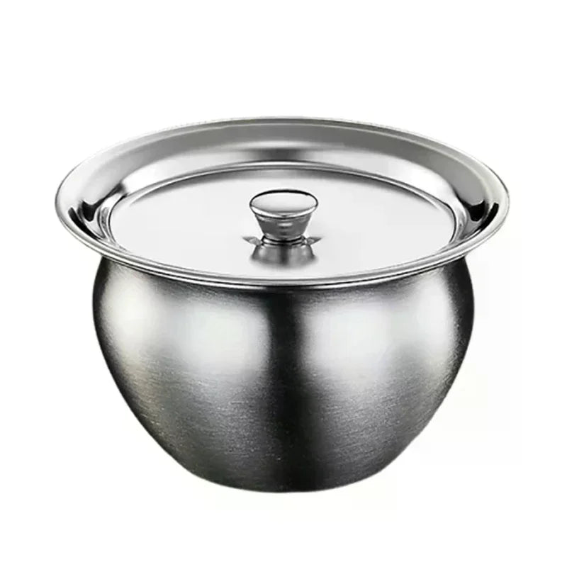 Stainless Steel Steaming Bowl with Lid | Multi-Use Kitchen Bowl
