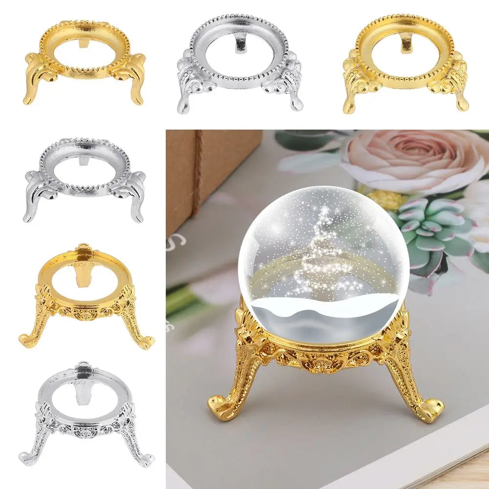 Metal Crystal Ball Holder Display Stand – Glass Sphere Base